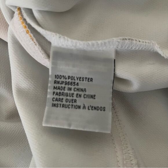 DAVOUCCI Collection 90s Spell Out Sports Jersey Shirt White Plus Size 3X - Picture 6 of 10